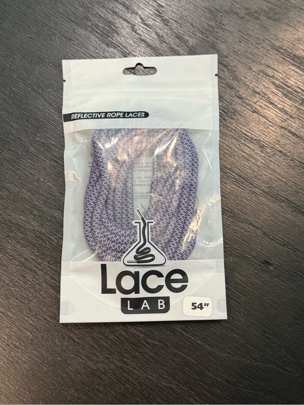 New Reflective Rope Laces - Purple - 54" Lace Lab